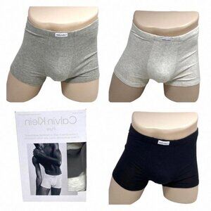 Calvin Klein Men's Underwear 3 Pack Cotton Stretch NB3262900 White Black Trunk